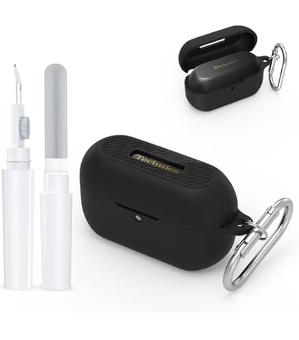 Technics EAH-AZ100 ブラック(専用クリアケース付) Amazon | FINON for テクニクス Technics EAH-AZ100 用 ケース